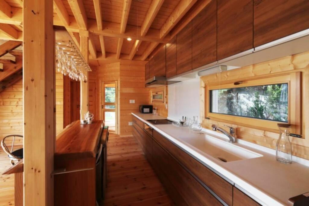 浅間山を眺めるフインランドログハウス Karuizawa Exterior foto